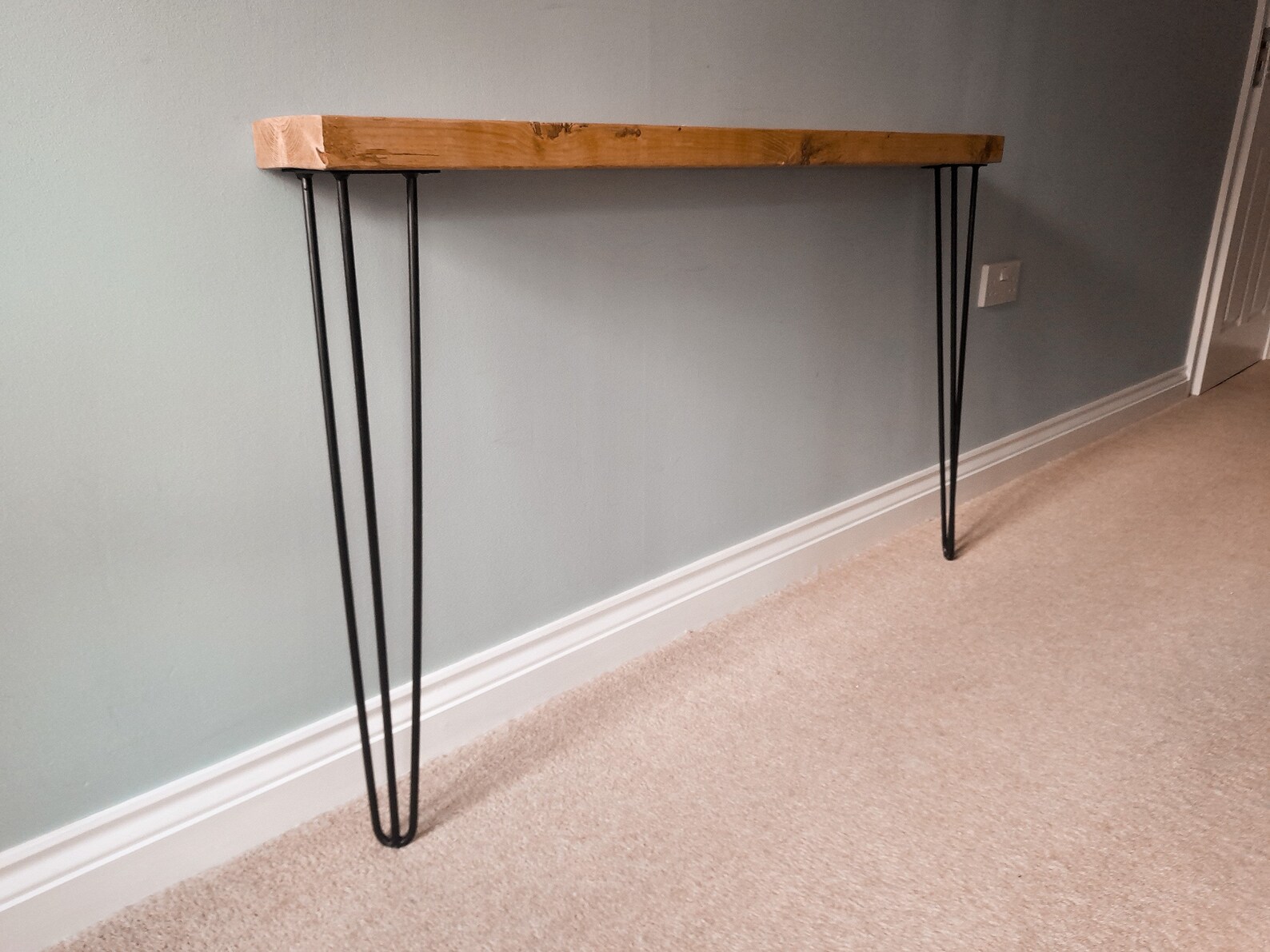 Rustic Radiator Shelf with Hair Pin Legs Etsy