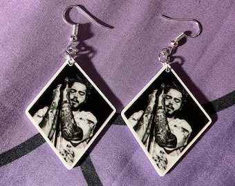 Post Malone Earrings - Etsy