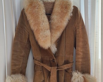 Camel Fur Coat Etsy