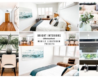 BRIGHT INTERIOR Photos Lightroom Mobile Presets, Interior Design Blog Presets, Architects Interior Designers Home Decor Bloggers LR Presets