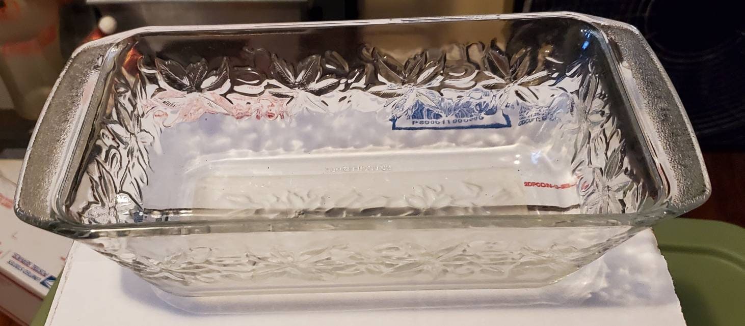 Vtg Princess House Pan de Cristal Pan / Pequeño Plato de Etsy