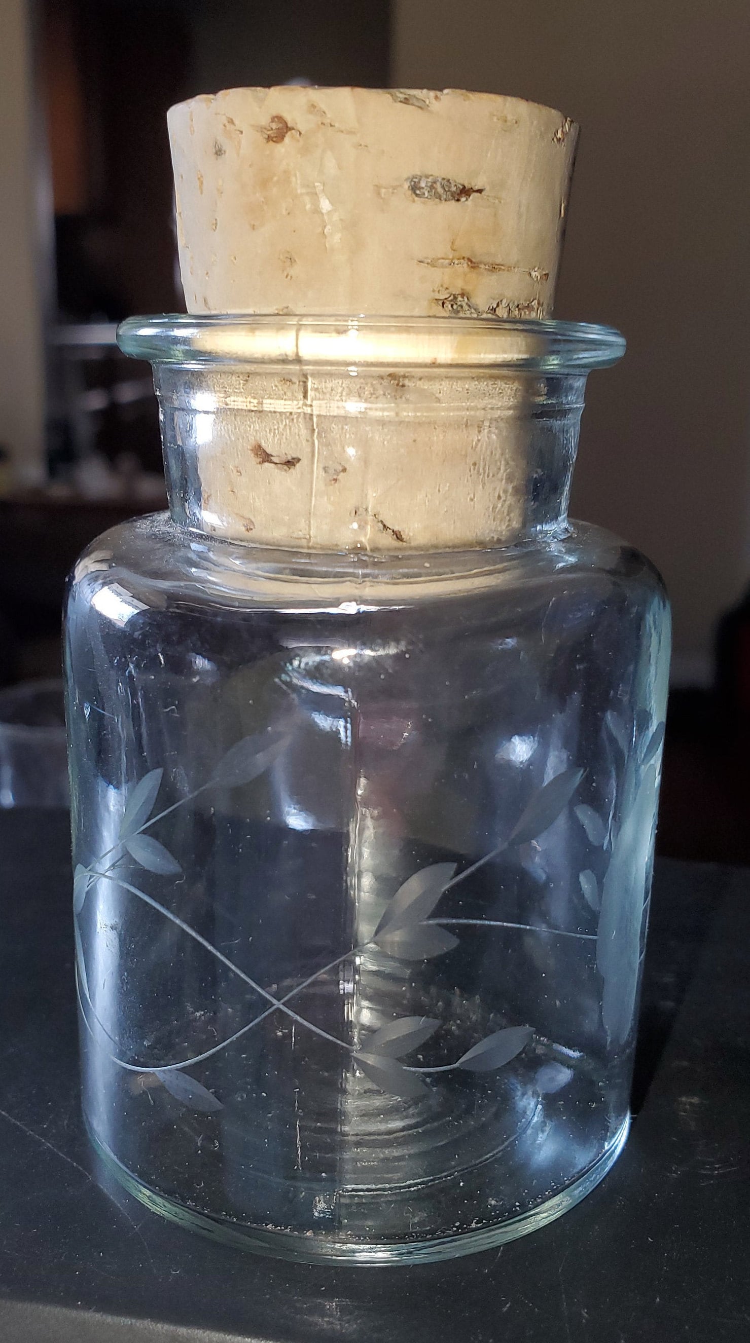 4 Vtg Princess House Crystal Spice Jars with Cork Lids Etsy