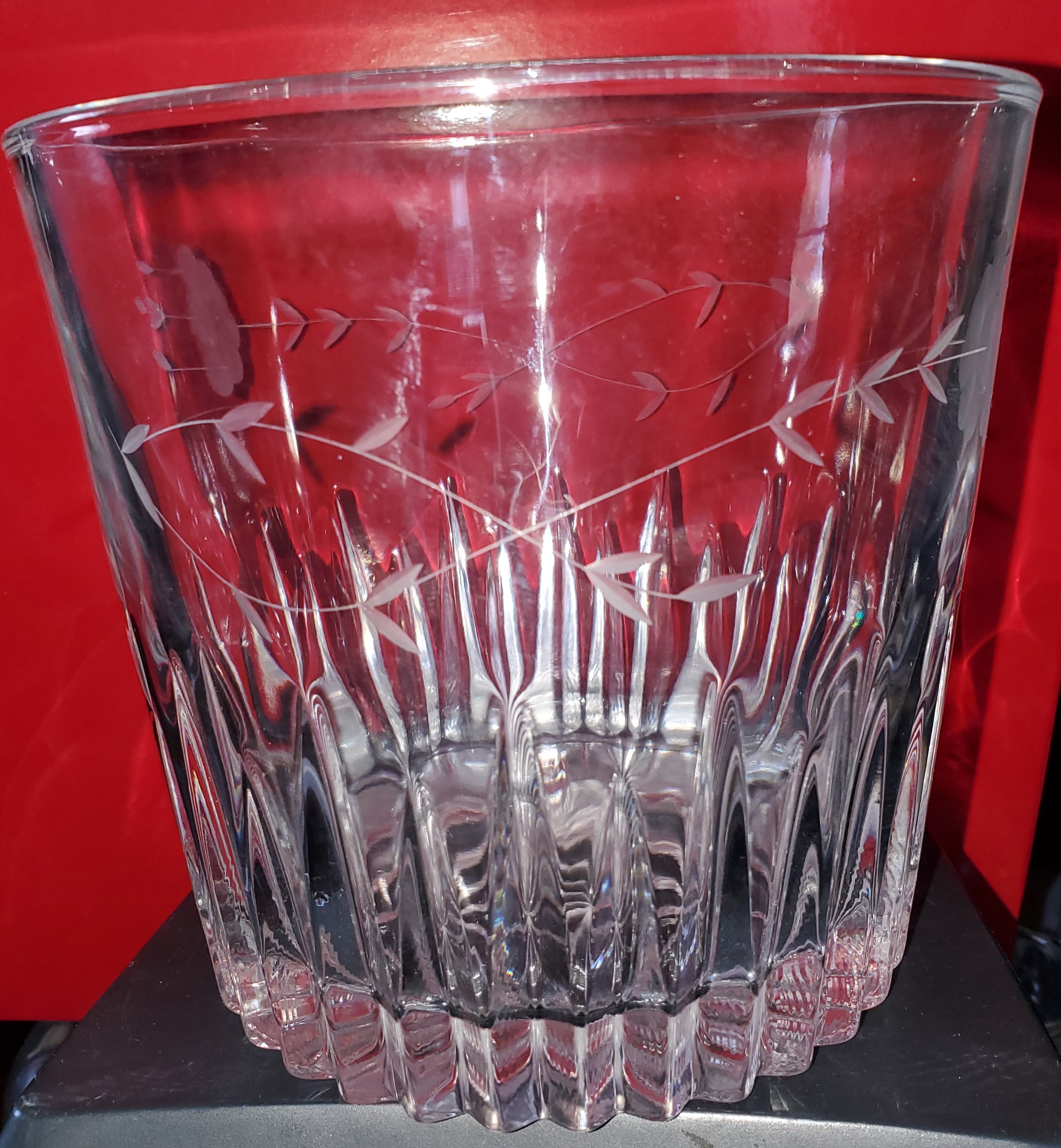 Vtg Princess House Crystal Ice Bucket Heritage Pattern Etsy