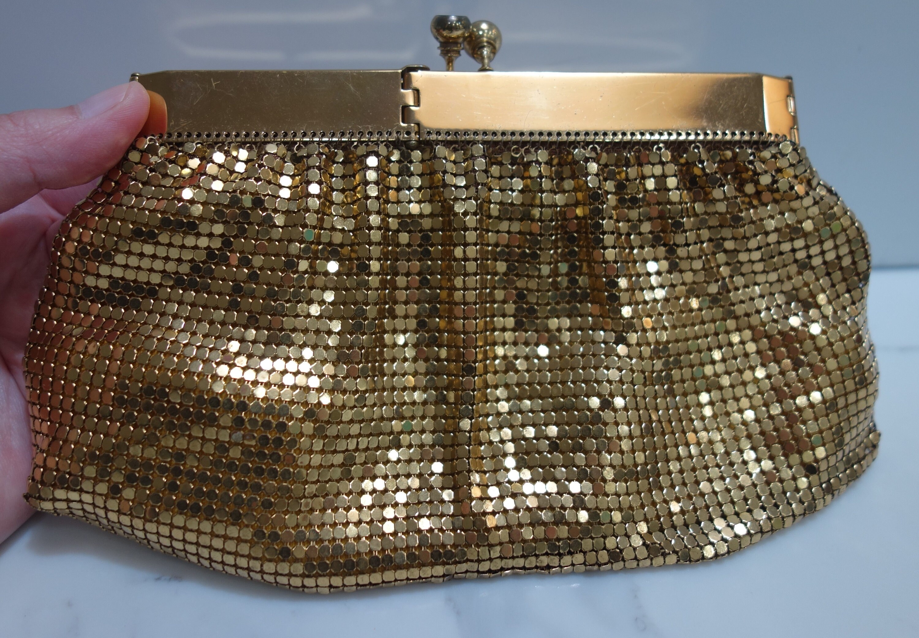 vintage glomesh clutch