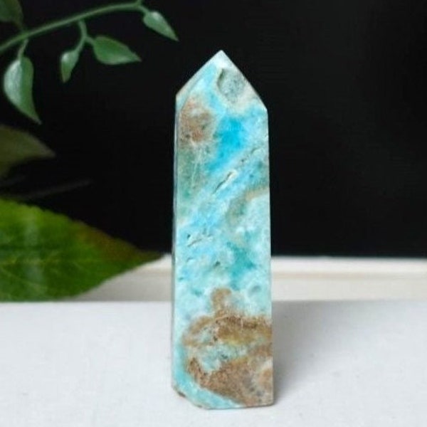 Blue Aragonite Tower - insight to our emotions