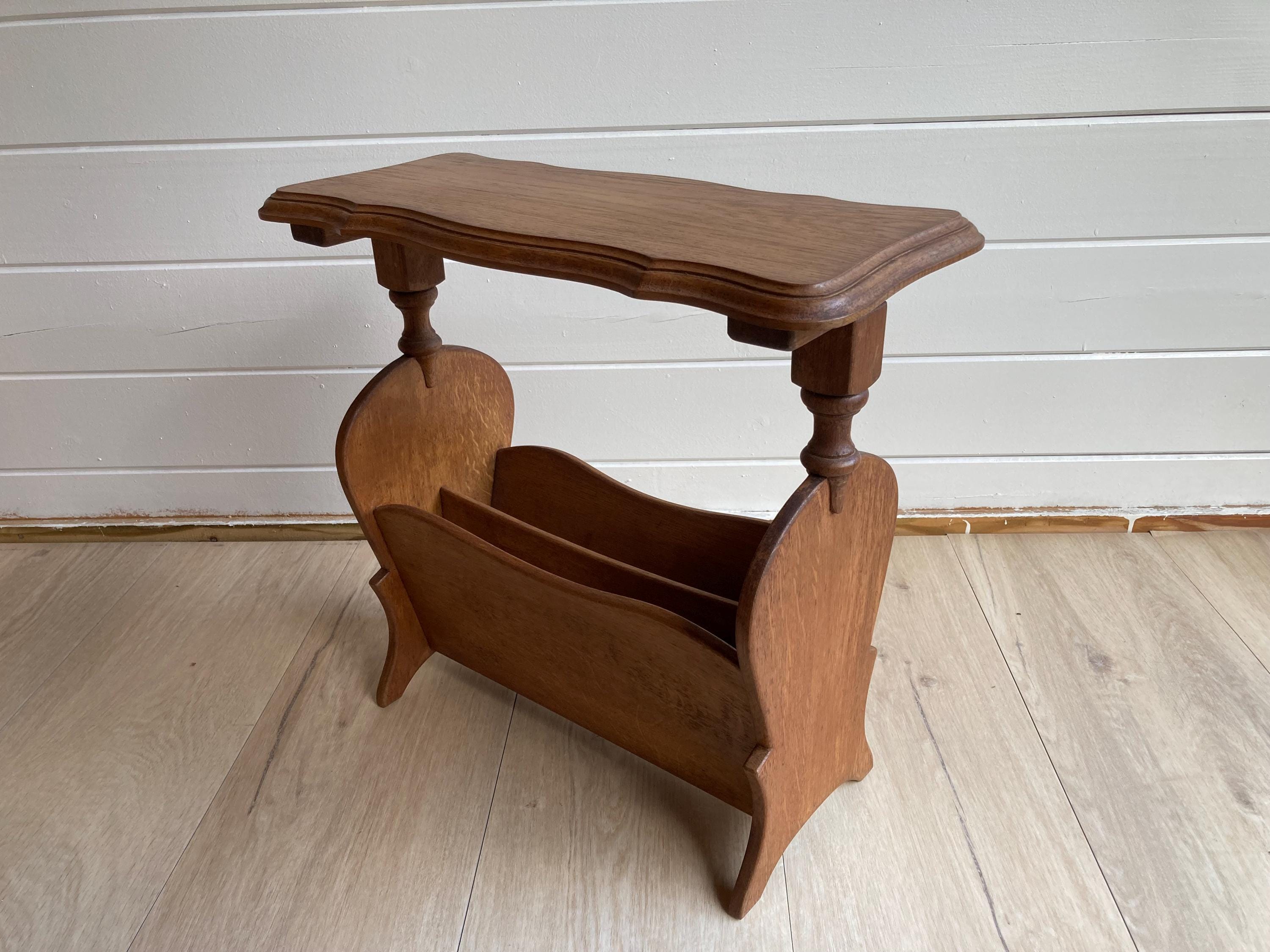 Vintage Magazine Rack Side Table - Etsy