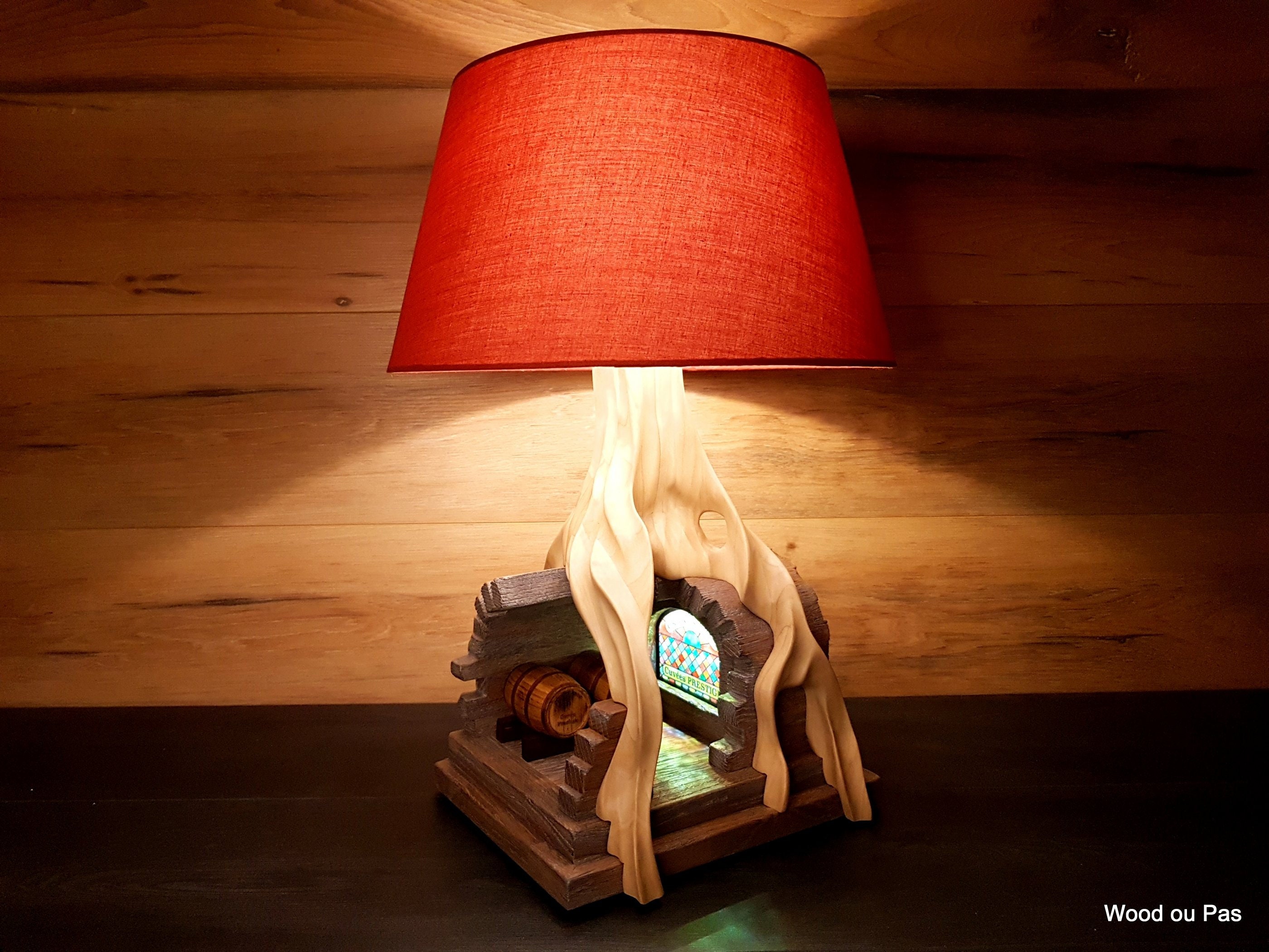 Lampe Bois Cave Grand Crus