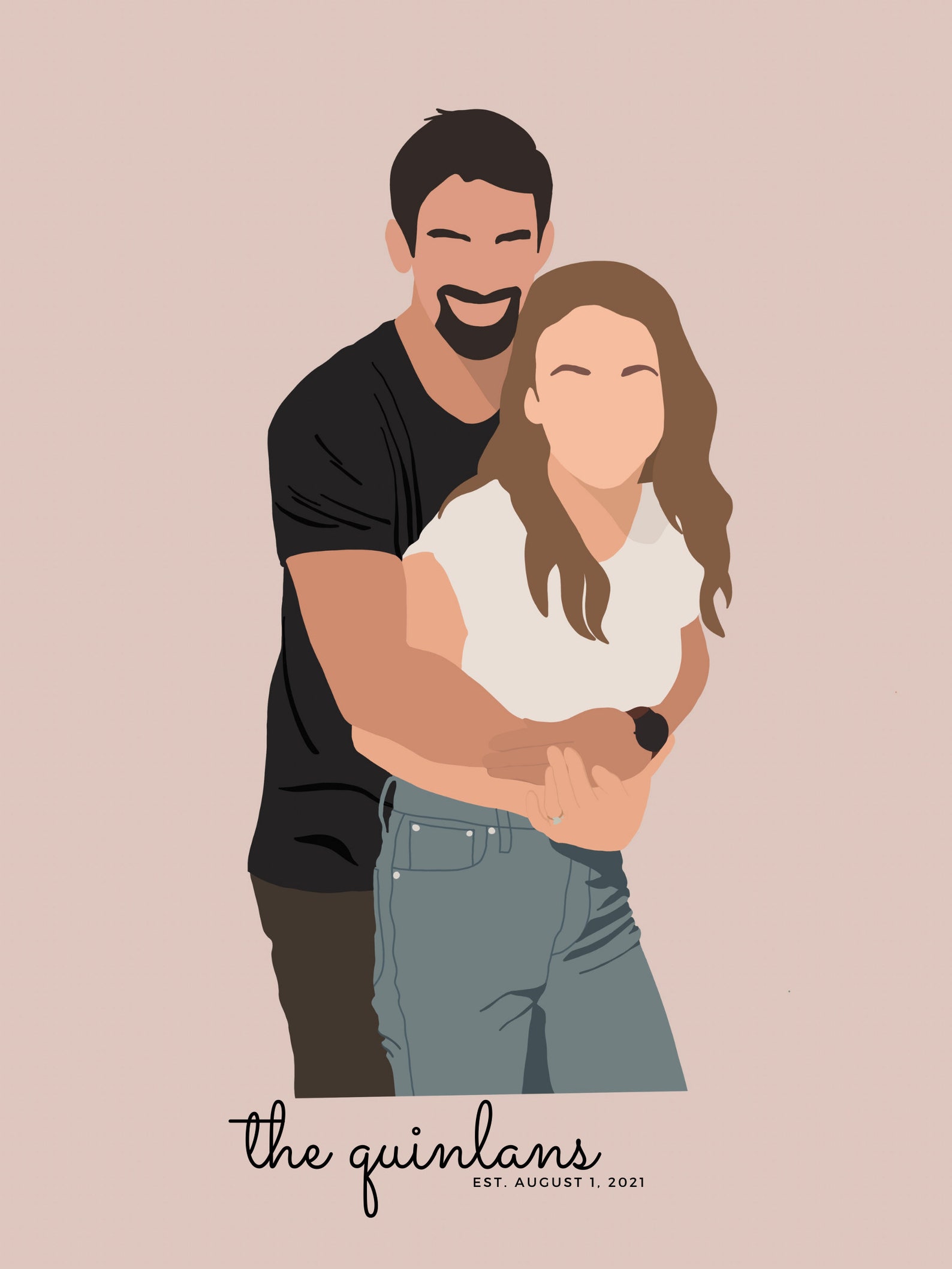 faceless custom portrait faceless custom portrait