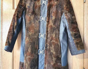 Vintage Womens leather & suede coat