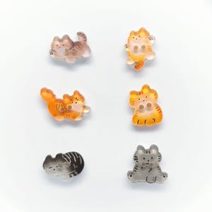 Cat Shape Buttons, Kawaii Kitten Sewing Buttons for DIY Crafts, Clothing and Accessories