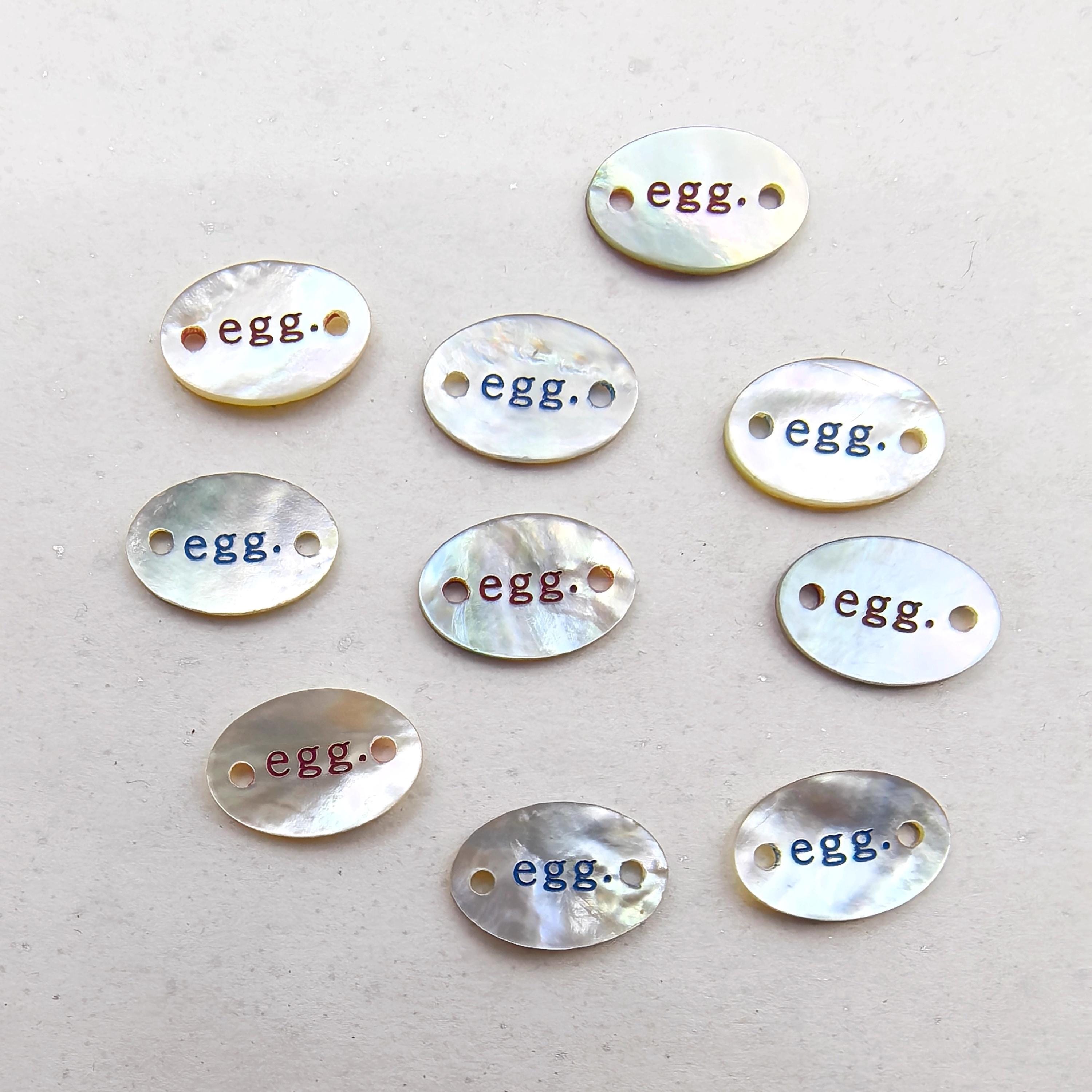 Oval Two-hole Freshwater Shell Buttons for Clothing and Crafts, 15mm ...