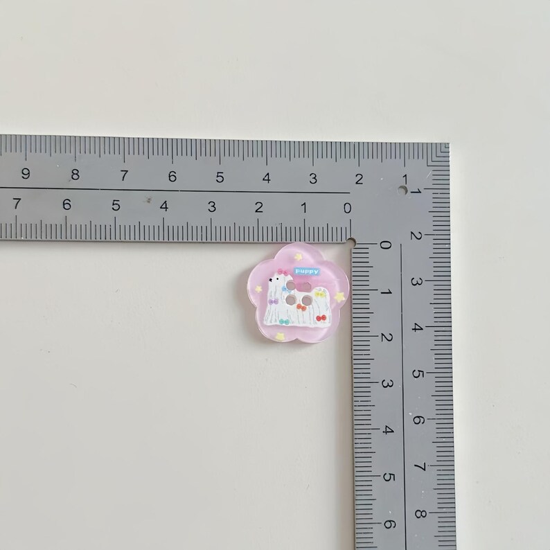 Acrylic Patterned Buttons, Assorted Shapes Decorative Buttons for DIY Crafts & Sewing #1