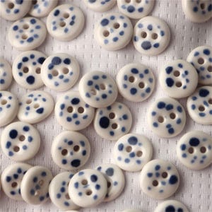Shirt Button Handmade Ceramic Buttons Simple Clothing Accessories 11mm