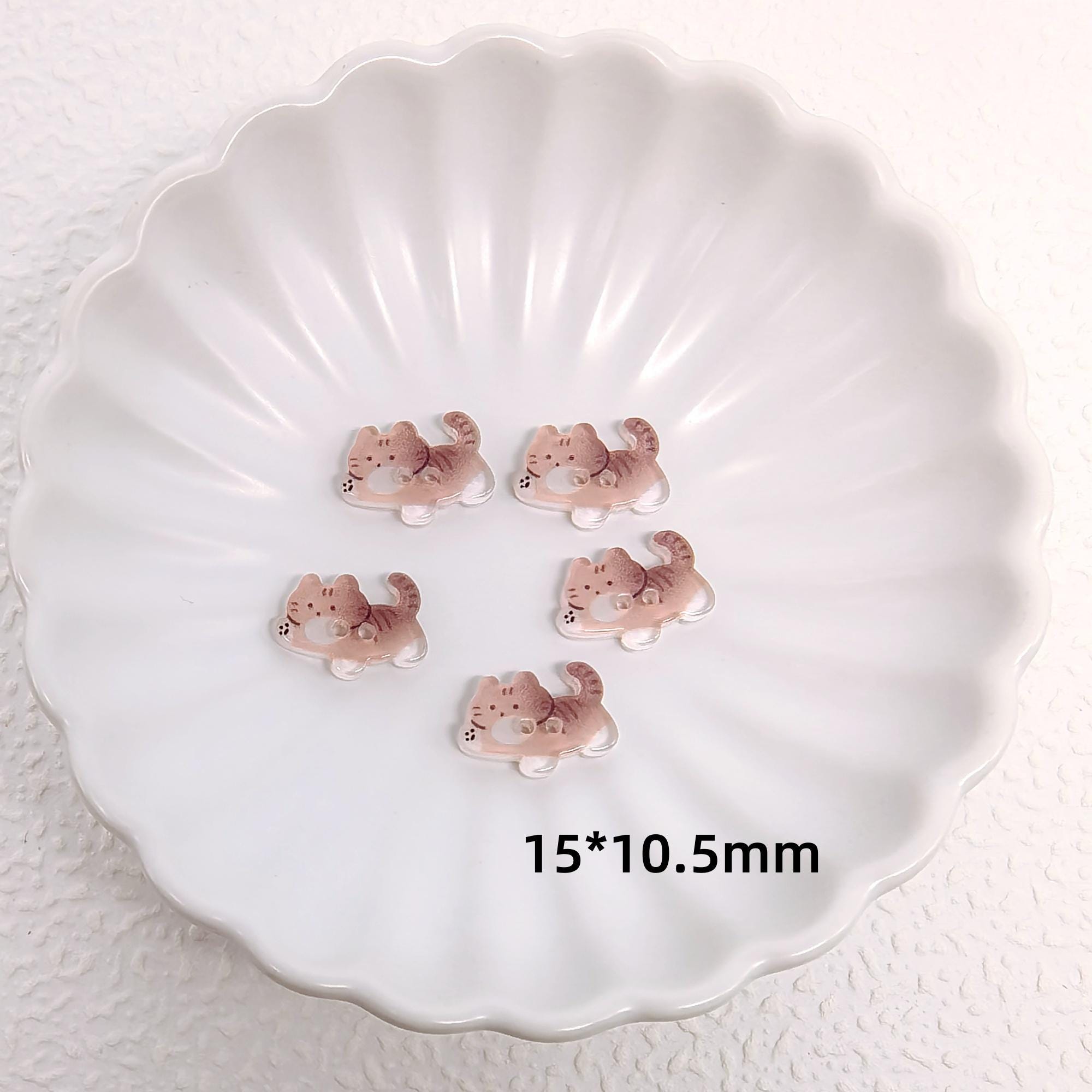 Cat Shape Buttons, Kawaii Kitten Sewing Buttons for DIY Crafts ...