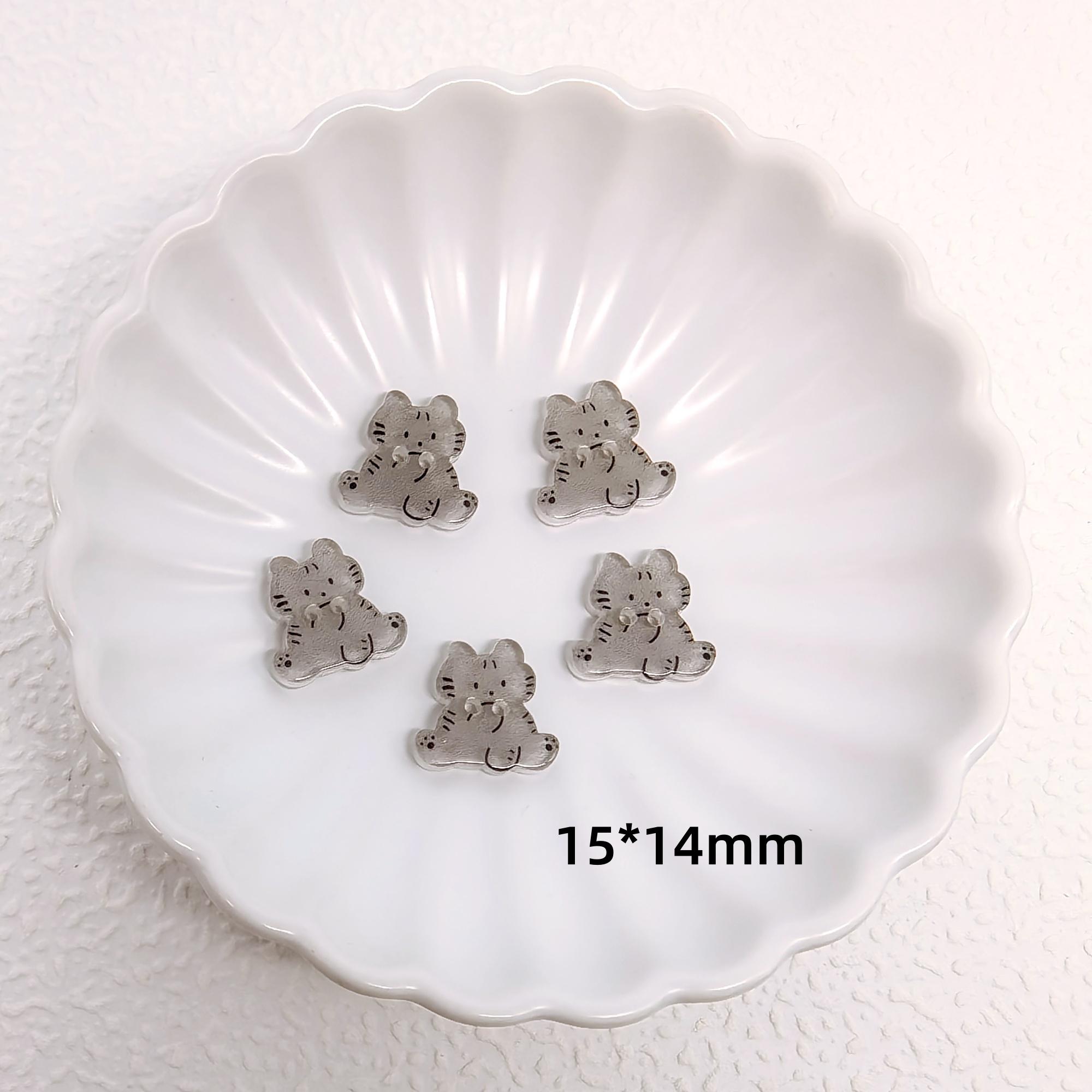 Cat Shape Buttons, Kawaii Kitten Sewing Buttons for DIY Crafts ...