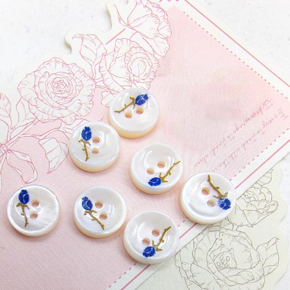 Natural Mother-of-Pearl Shirt Buttons for Clothing and Sewing, 11.5mm, 10pcs/20pcs