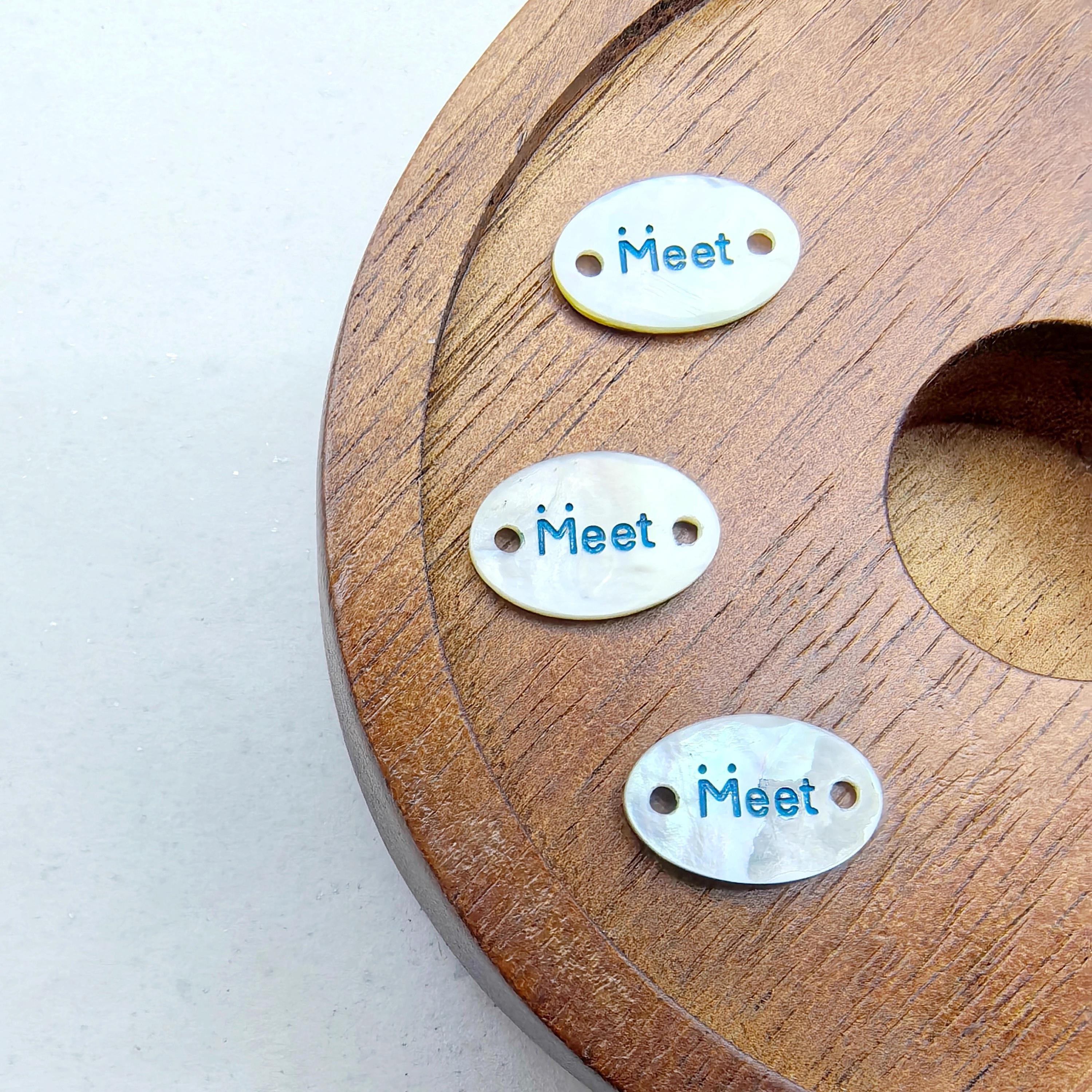 Oval Two-hole Freshwater Shell Buttons for Clothing and Crafts, 15mm ...