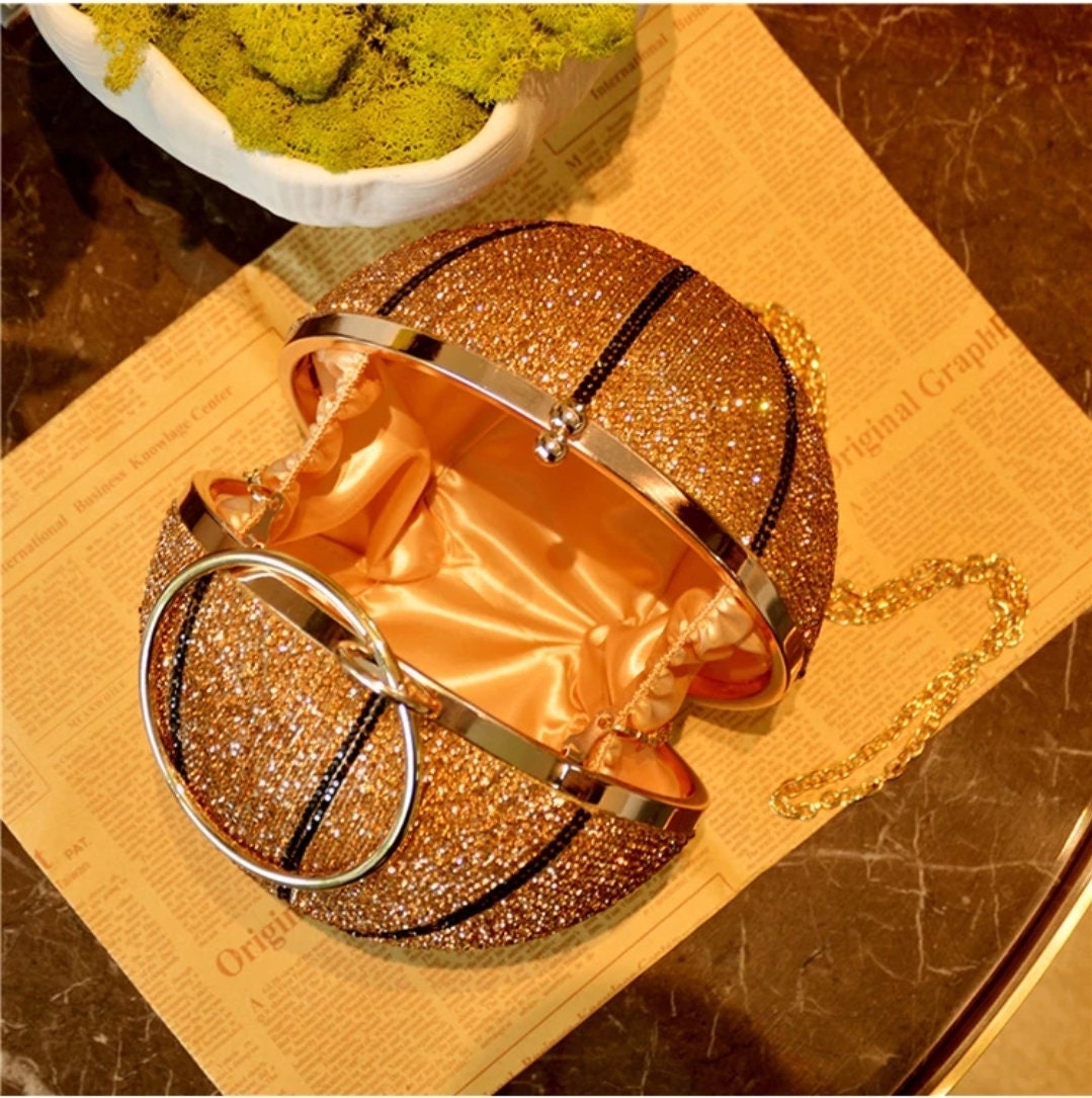 Rhinestone basketball handbag seen on basketball wives Etsy