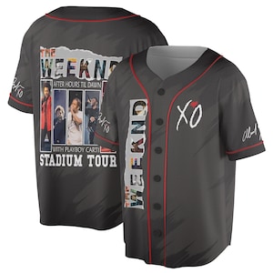 Maillot de baseball The Weeknd All Album, Maillot After Hours Til Dawn, The Weeknd avec Playboy Carti