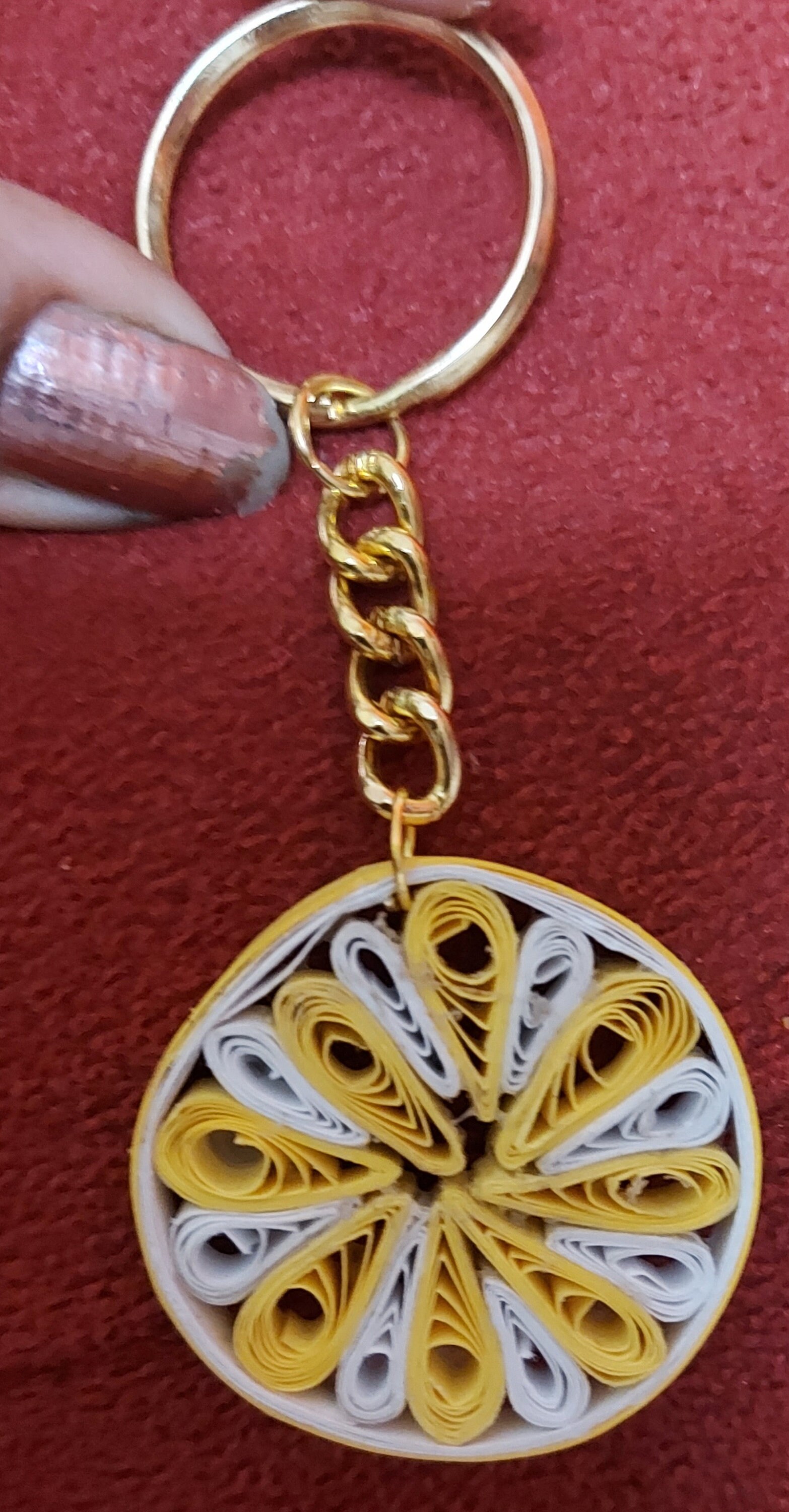 Hand made Paper Quilling Keychains Etsy