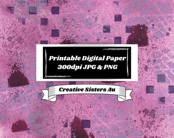 Handmade Paper / Digital Download / Mixed Media / Art Journal / Scrapbook Paper / Planner Background / Collage Sheet / Junk Journal