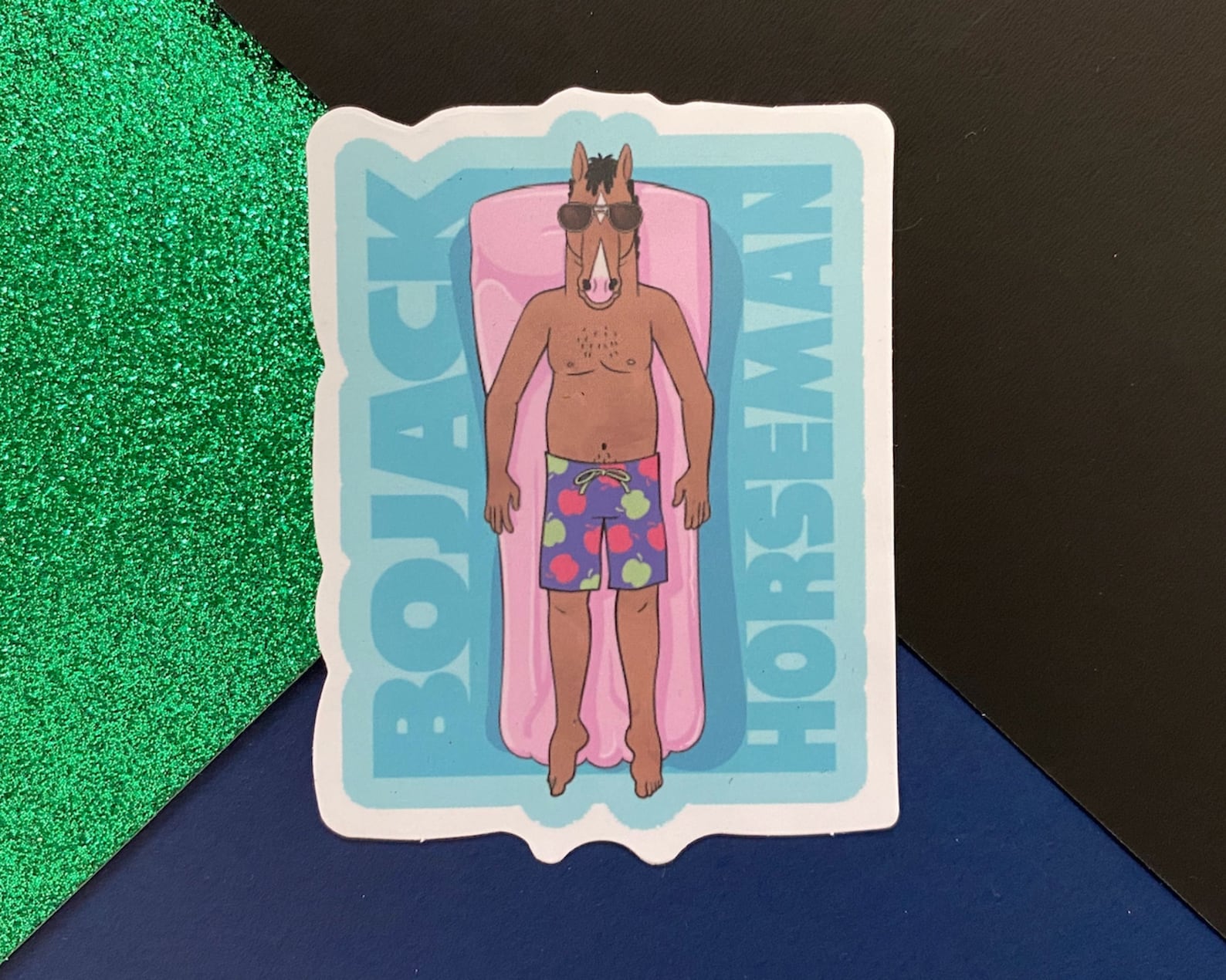 pool with two figures bojack