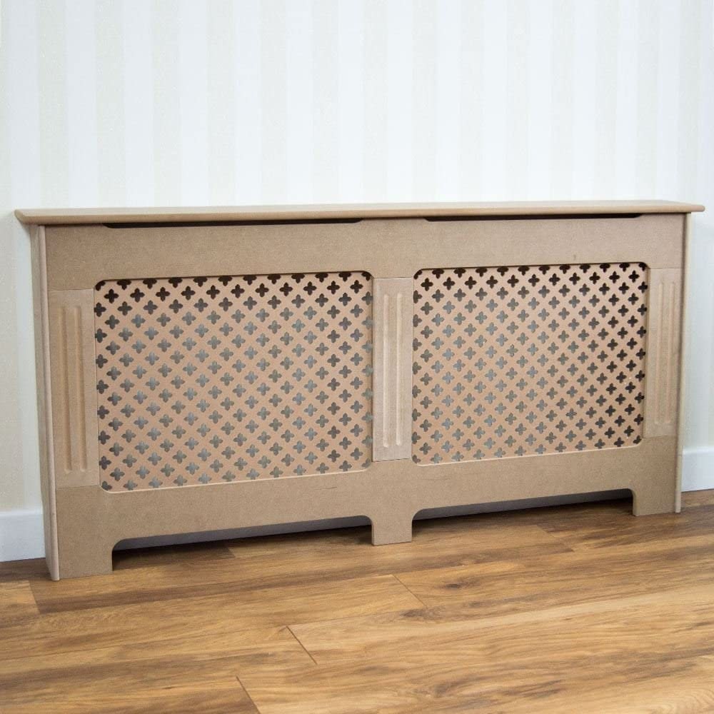 Radiator Cover Unfinished Modern Unpainted MDF Etsy