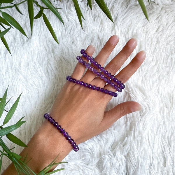 Amethyst Bracelet | fair trade & ethical | Gemstone Jewelry, Healing Stones, Purple Crystal | spiritual stones, esoteric gift