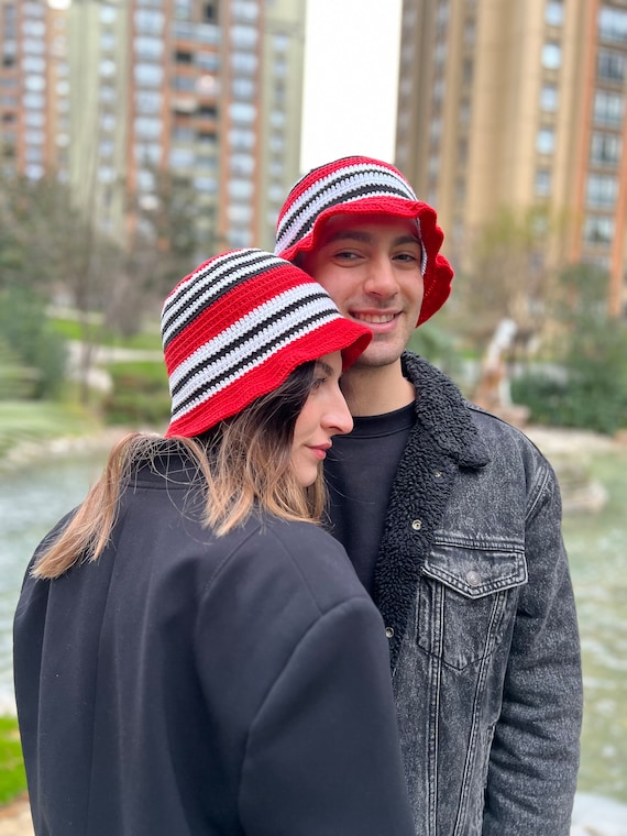 Odumodublvck Hat, Crochet Bucket Hat, Knit Red Hat, Ziggy Beanie