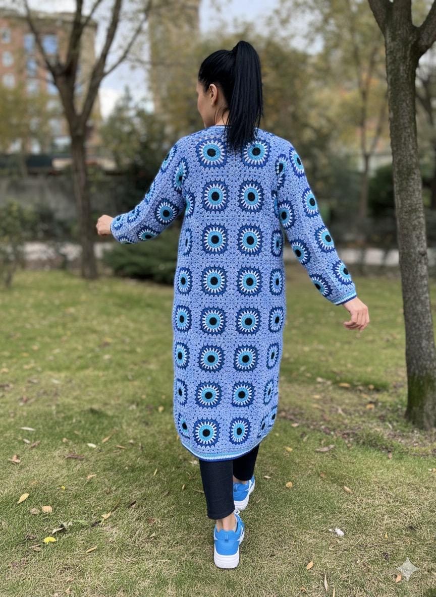 leinwande mamas patchwork cardigan／blue BEAMS PLUS Blue Patchwork Cardigan Beams Plus
