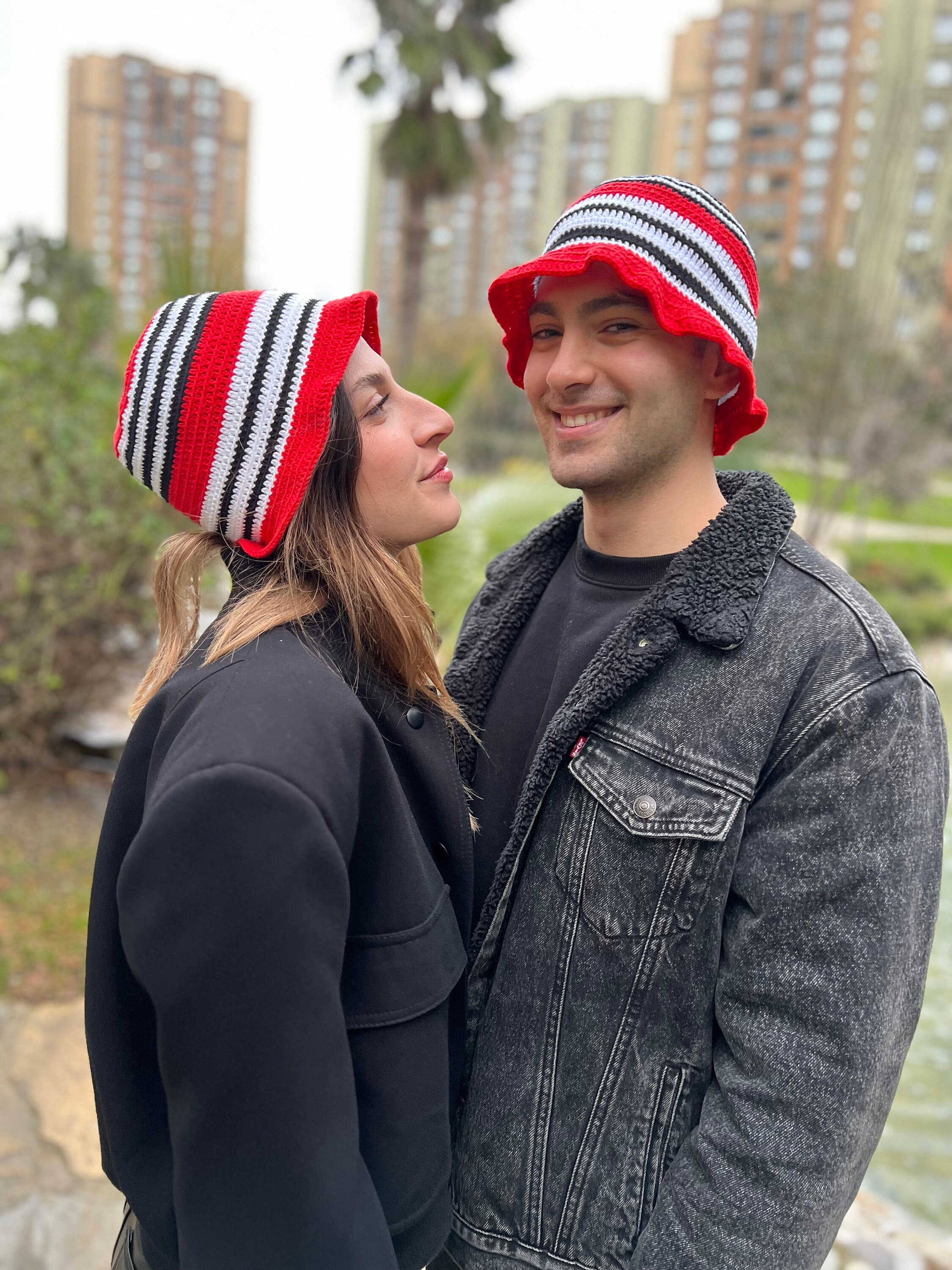 Odumodublvck Hat, Crochet Bucket Hat, Knit Red Hat, Ziggy Beanie
