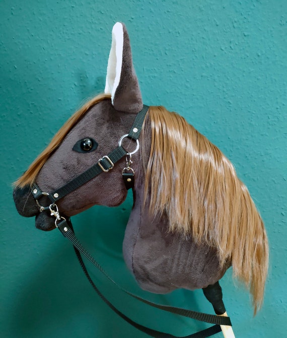 Beautiful Hobby Horse hobby Horse Stick Horse With Black Etsy