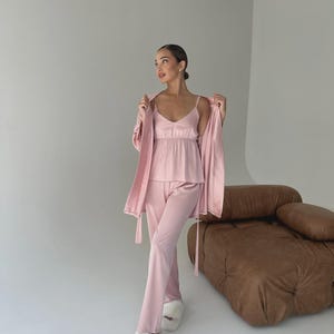 Silk Pajama Set: 4-Piece Bridal Bridesmaid PJs