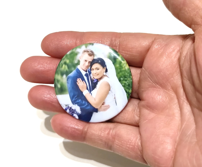 Personalisierte FOTO-Kühlschrankmagnete FOTO-Magnet Button-Magnet Bild 1