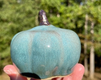 Handmade Ceramic Pumpkin - Thanksgiving, Halloween Decor