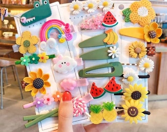 VIccoo Hair Clips 3Pieces//set Cute Cartoon Dinosaur Hairpins Hair Clips Girls Party Headwear Decor