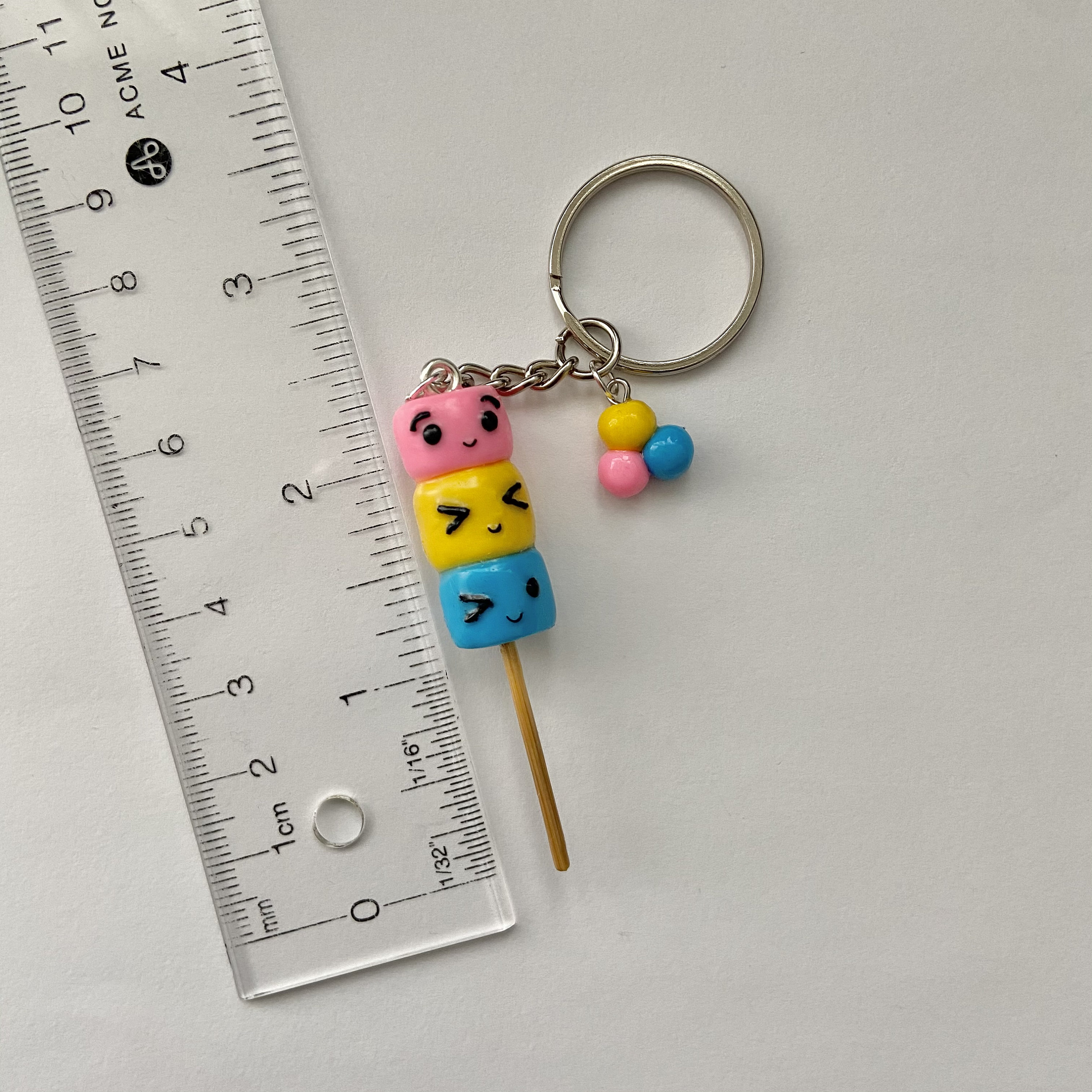 Polymer Clay Keychains Marshmallow Lollipop Cat Oreo Pig Etsy