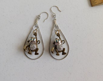 Swinging Monkey Earrings