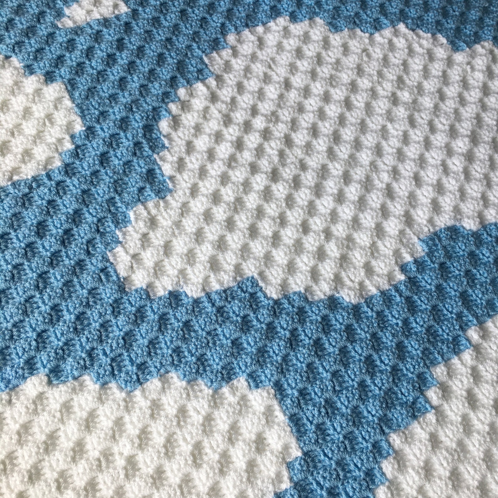 Blue Sky Cloud Baby Blanket Etsy