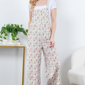 Mushroom And Floral Print Jumpsuit