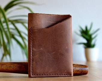 Wallet leather wallet small minimalist card holder for men for women wallet slim gift wallet card case