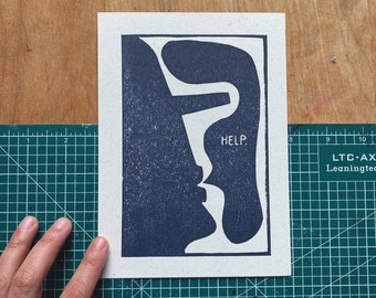 The Ego Fatigue Block Print