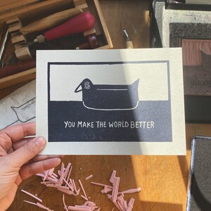 The Crushing Weight Block Print