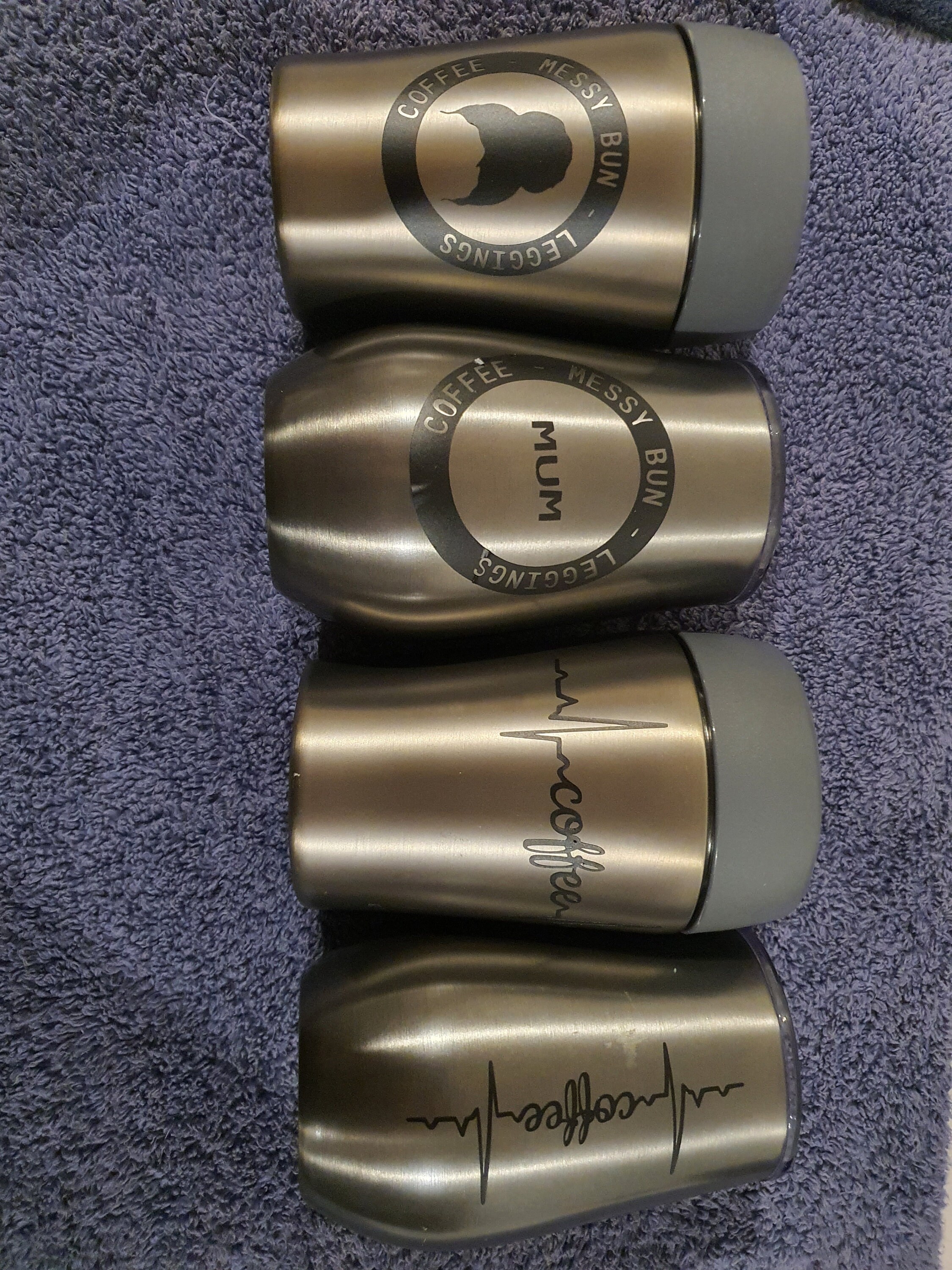 Engraved Luxe Matte Finish Stainless Steel Insulated Travel Mug 590mL