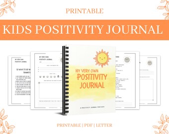 Kids Positivity Journal | Gratitude Journal For Kids | Kids Daily Journal