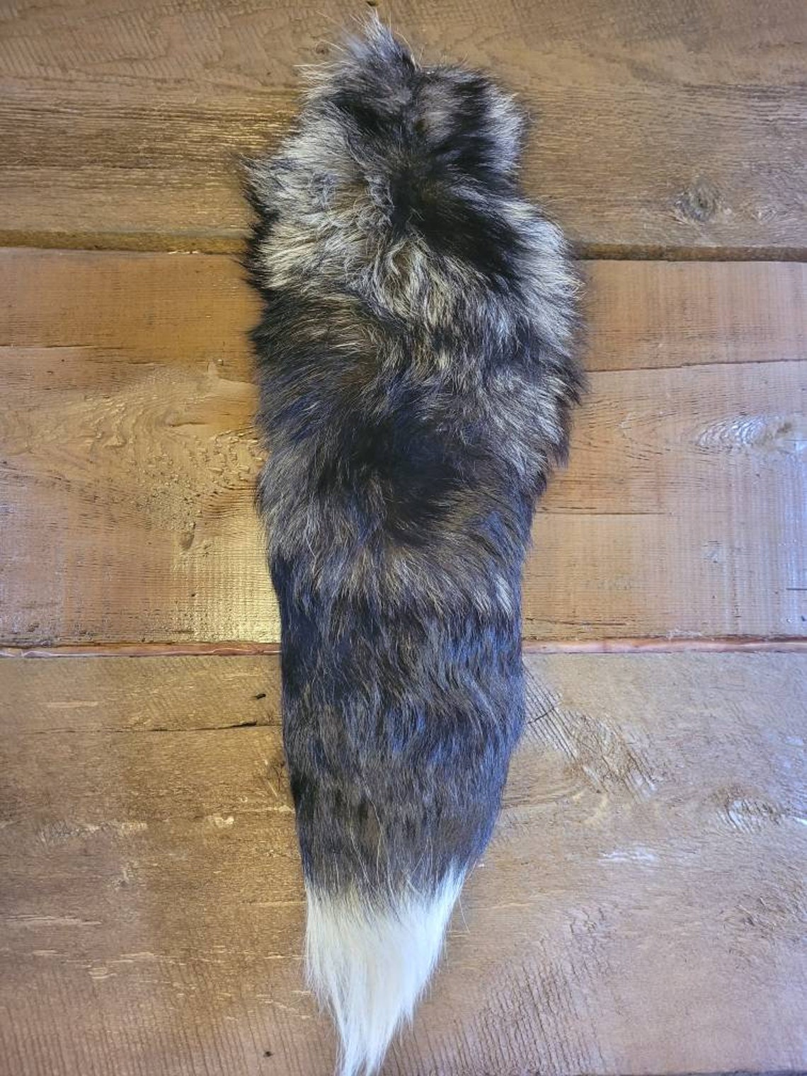 Silver Fox Tail Keychain Costume Piece Tail Attachment Etsy Australia