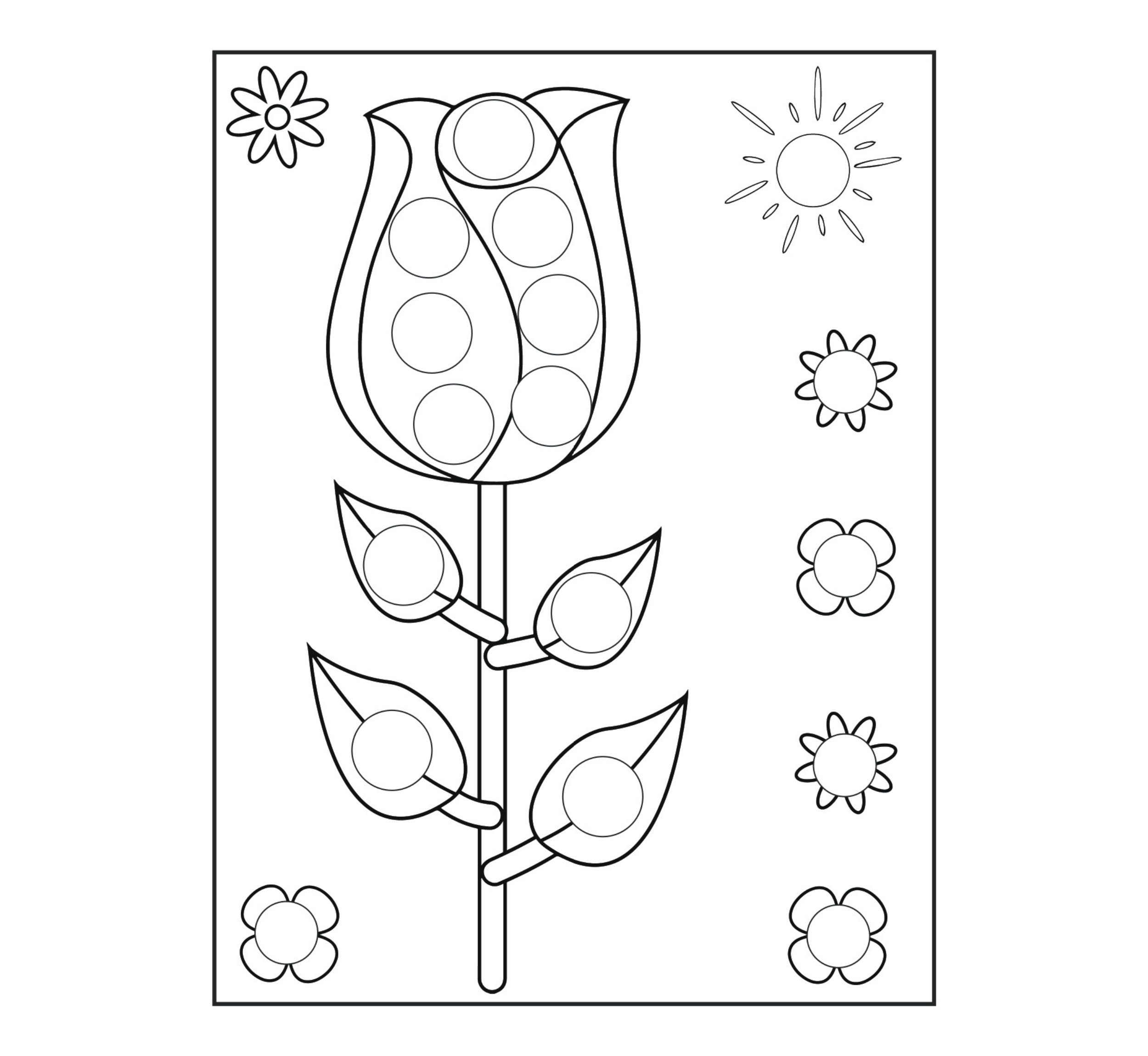 Dot Marker Activity Book. 30 Pages Spring Dot Marker. Flowers - Etsy UK