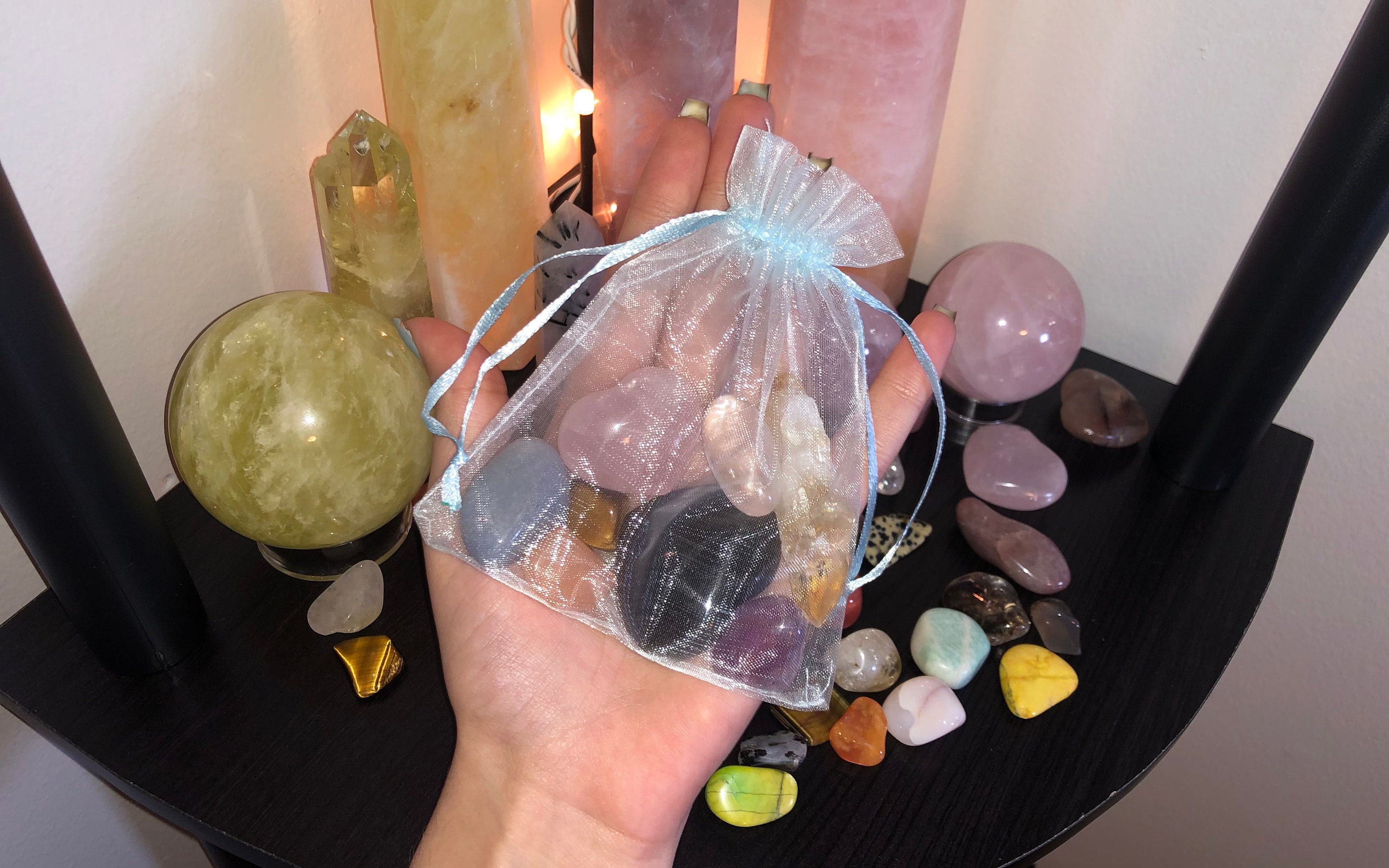 Crystal Mystery Bag Personal Crystal Bag Custom Crystal Etsy