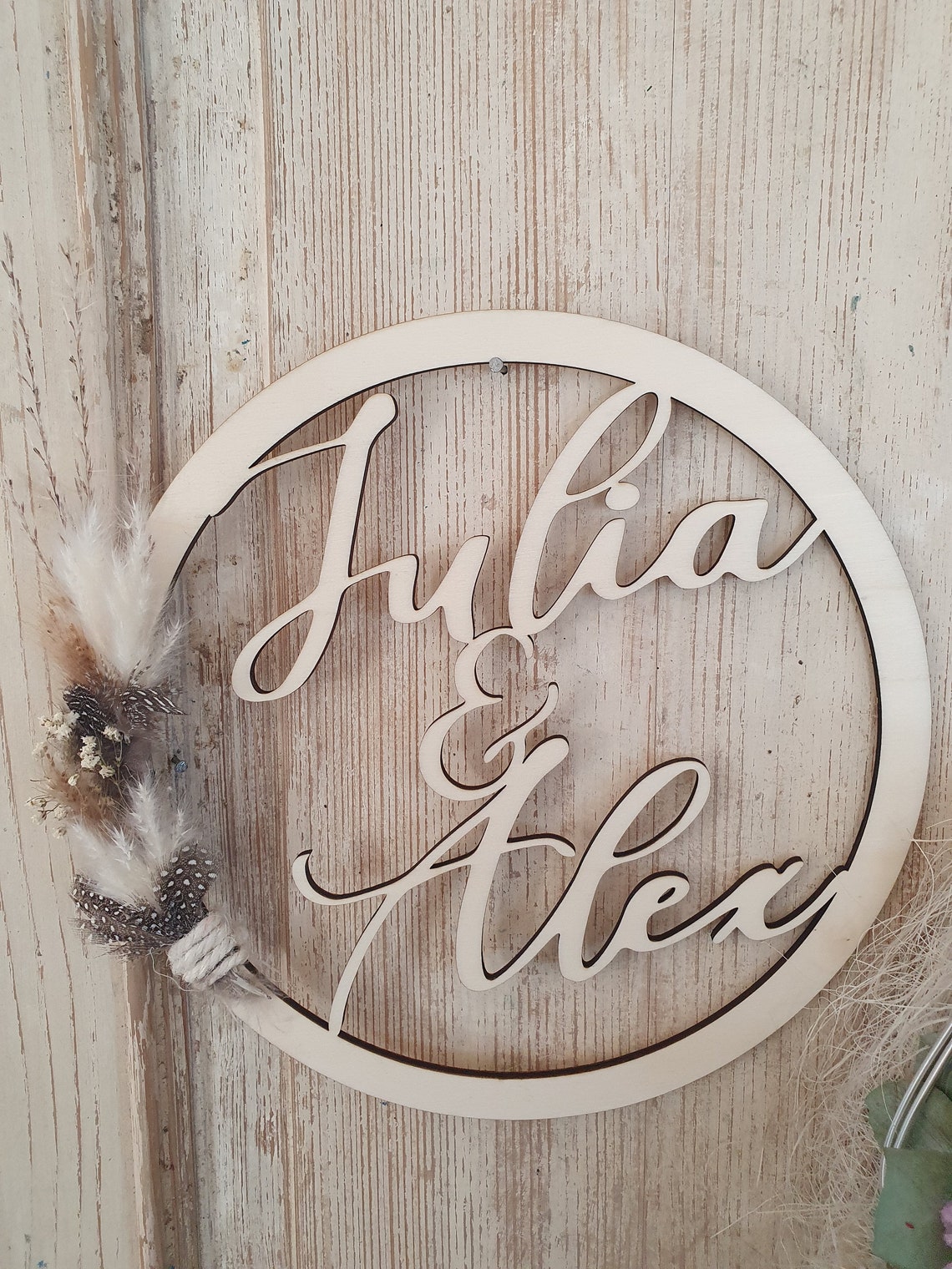 Namensschild Holzschild Hochzeit Geschenkidee Etsy.de