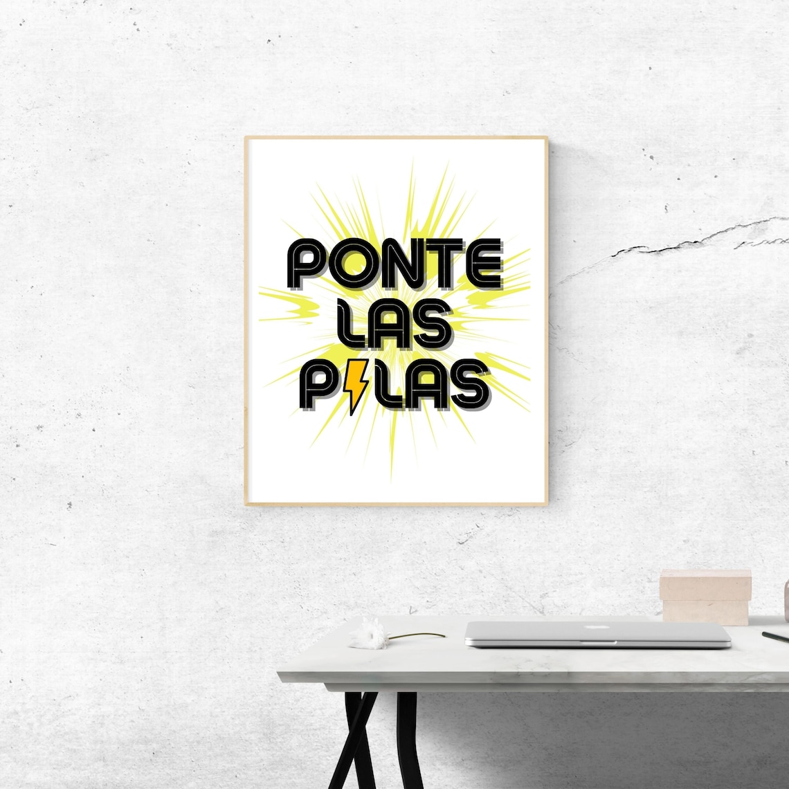 Ponte Las Pilas Poster Digital Download Español Poster | Etsy